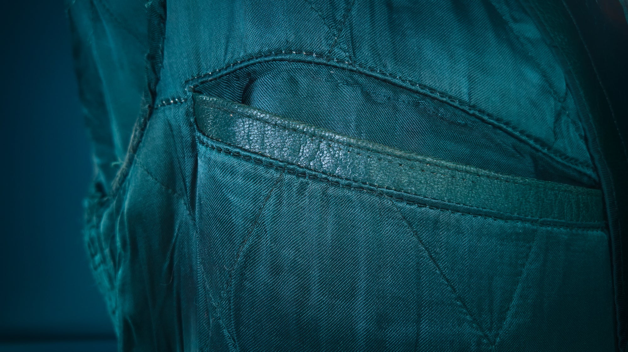 Vintage 1950s West German Cold War Border Guard Trench Coat Leather Jacket “M”