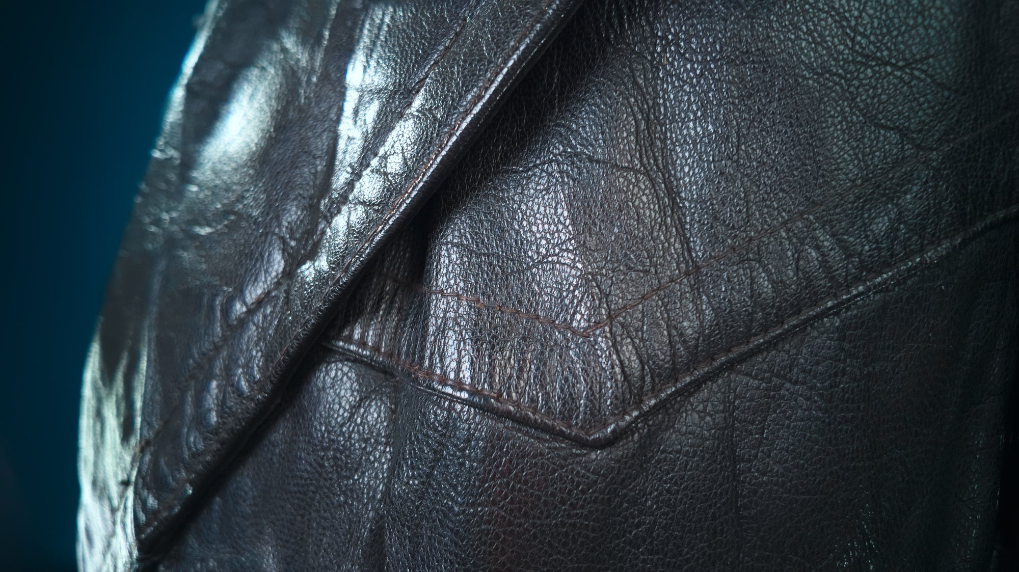 Vintage 1950s West German Cold War Border Guard Trench Coat Leather Jacket “S”