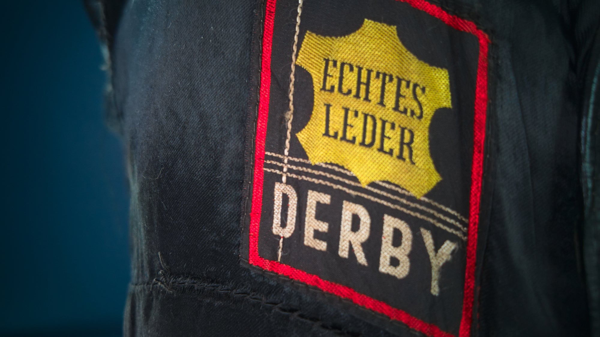 Vintage 1950s West German Cold War Border Guard Trench Coat Leather Jacket “S”