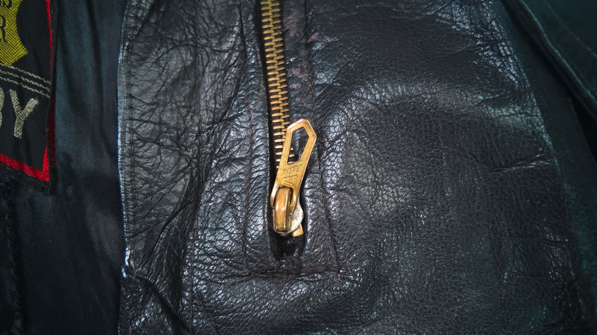 Vintage 1950s West German Cold War Border Guard Trench Coat Leather Jacket “S”