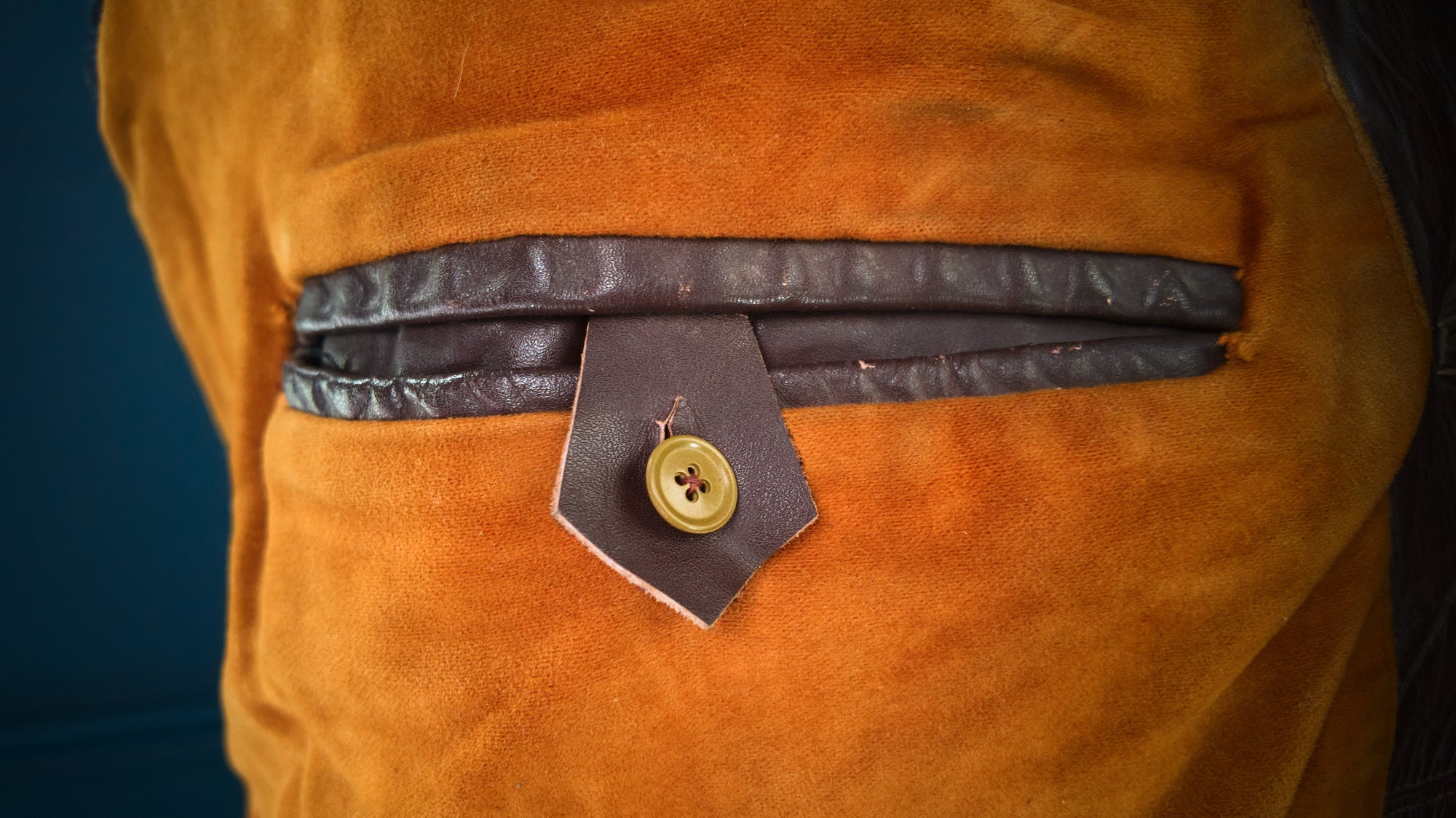 Vintage 1940s Dutch Horsehide Post-WW2 Police Great Coat Rider Leather Jacket “M