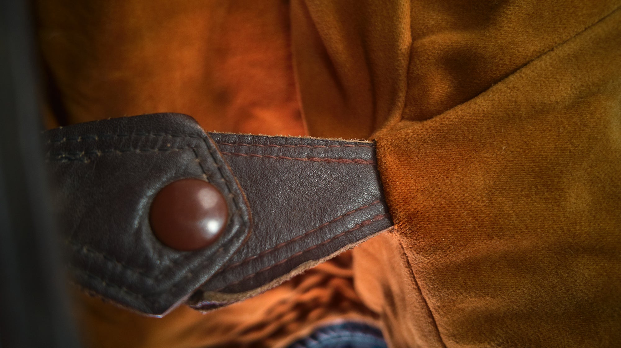 Vintage 1940s Dutch Horsehide Post-WW2 Police Great Coat Rider Leather Jacket “M