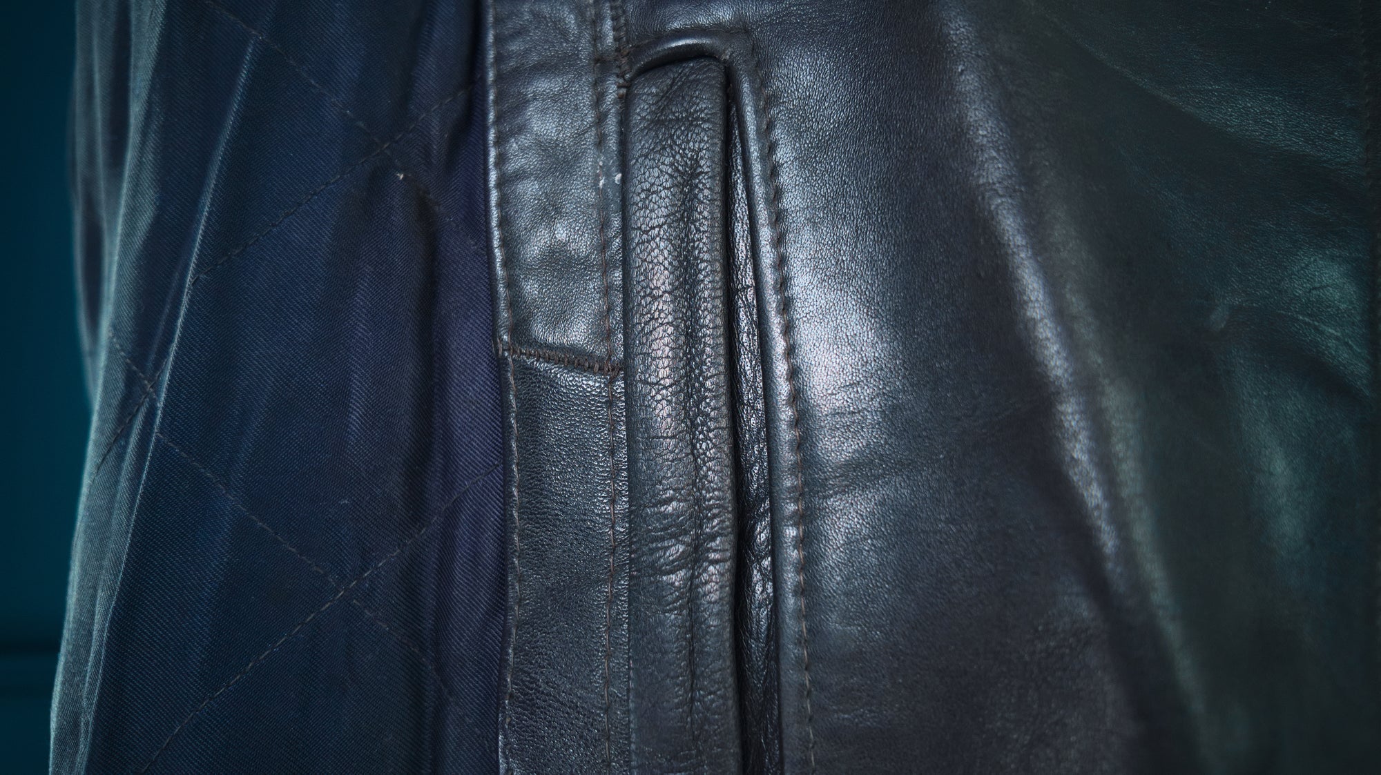 Vintage 1950s West German Cold War Border Guard Trench Coat Leather Jacket “M”