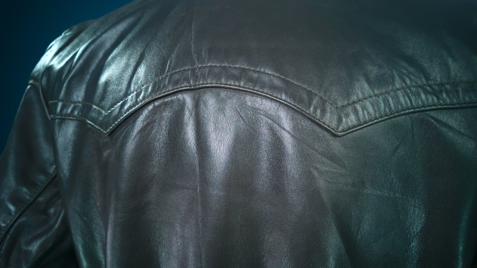 Vintage 1950s West German Cold War Border Guard Trench Coat Leather Jacket “M”