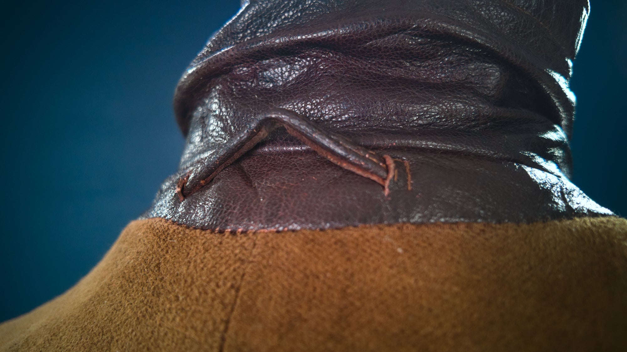 Vintage 1950s East German Cold War Trench Over Coat Motoring Leather Jacket “M”