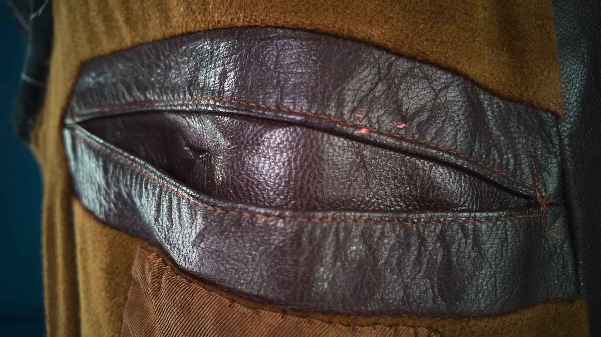 Vintage 1950s East German Cold War Trench Over Coat Motoring Leather Jacket “M”