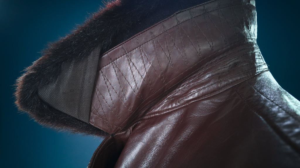 Vintage 1940s WW2 Czech Resistance Sniper Trench Great Coat Leather Jacket “L”