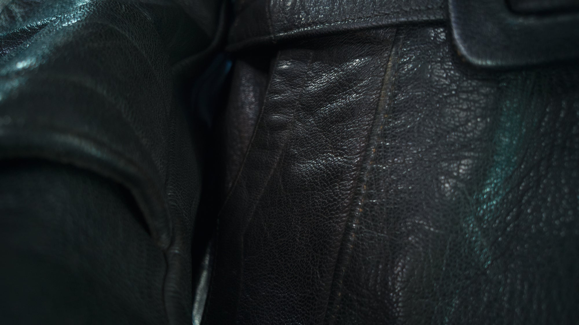 Vintage 1950s West German Cold War Border Guard Trenchcoat Leather Jacket “M”