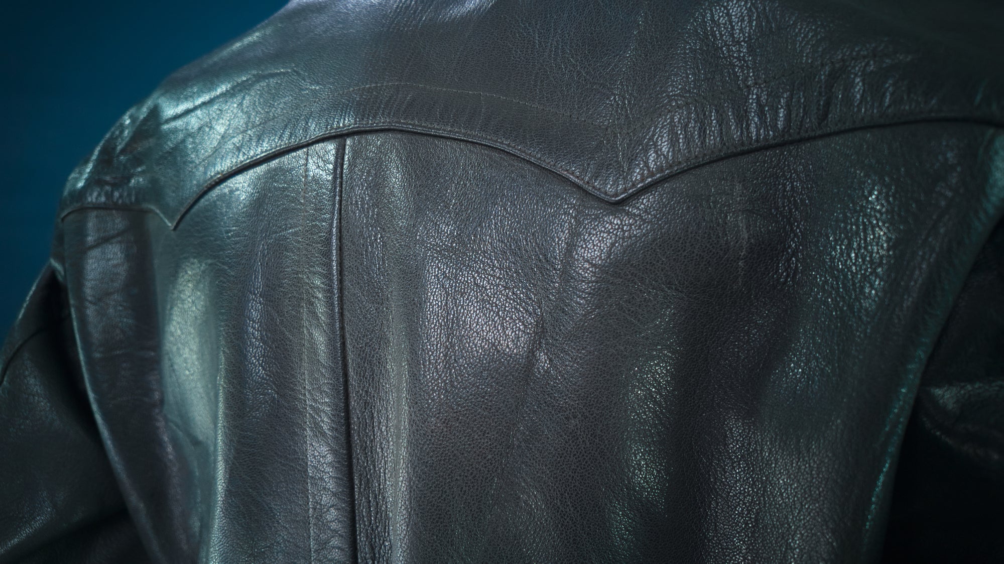 Vintage 1950s West German Cold War Border Guard Trenchcoat Leather Jacket “M”