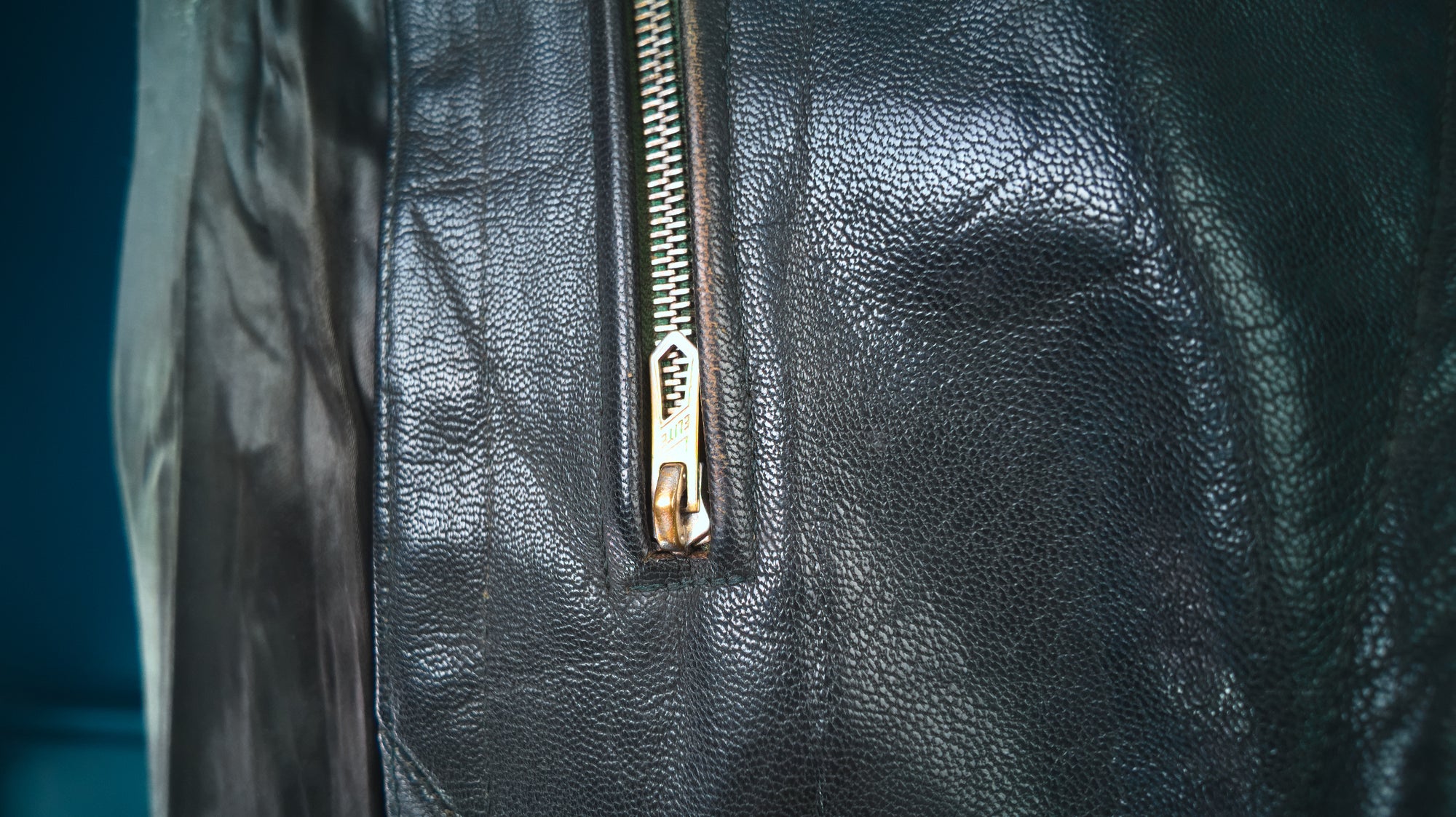 Vintage 1950s West German Cold War Border Guard Trenchcoat Leather Jacket “M”