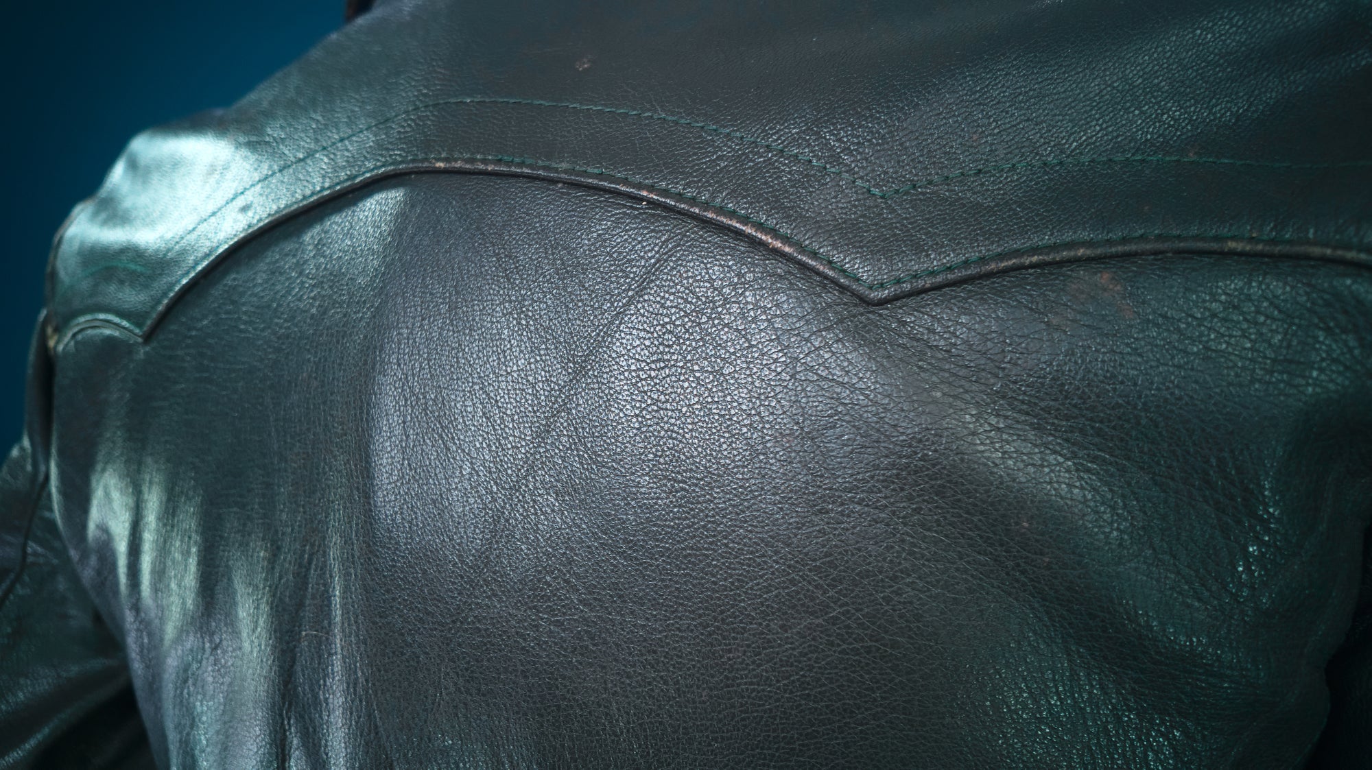 Vintage 1950s West German Cold War Border Guard Trenchcoat Leather Jacket “S”